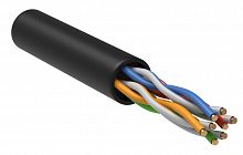 Витая пара U/UTP кат.5E 4x2х24AWG solid LSZH 305м черный в г. Санкт-Петербург 