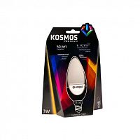 Лампа светодиодная KOSMOS premium 3Вт свеча E14 230В 3000К Космос KLED3wCN230vE1427 в г. Санкт-Петербург 
