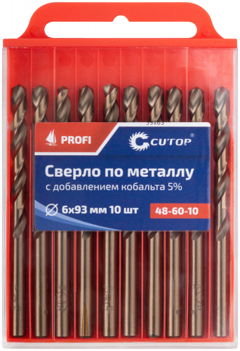 Сверло по металлу Cutop Profi с кобальтом 5%, 6 x 93 мм (10 шт) в г. Санкт-Петербург  фото 3