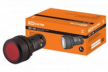 SQ0746-0028 Кнопка SB7-CW3462-24V(LED) d22мм, 1р красная TDM