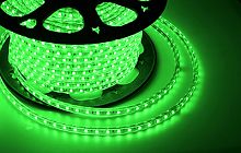 LED лента 220 В, 13х8 мм, IP67, SMD 5050, 60 LED/m, цвет свечения зеленый в г. Санкт-Петербург 