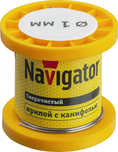 Припой 93 079 NEM-Pos02-63K-1-K50 (ПОС-63; катушка; 1мм; 50 г) Navigator 93079 в г. Санкт-Петербург 