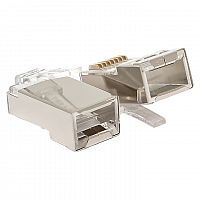 Коннектор RJ-45 TERACOM экранированный 8P8C Cat.5E универсальный (упак.20шт) в г. Санкт-Петербург 