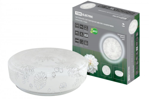 SQ0329-0160 Светильник светодиодный LED СПС 10 15Вт 4000К D35см, Капучино TDM