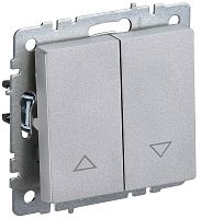BR-V15-0-10-K47 Выключатель жалюзи СП BRITE ВС10-1-5-БрА 10А механизм алюм. IEK 