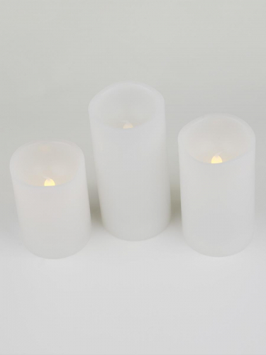 Фигурка светодиодная «Свеча» 7.5х15.1см Uniel ULD-F050 Warm White Candle Set3 UL-00007256 в г. Санкт-Петербург  фото 2