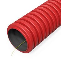 PR15.0266 Труба гофрированная двустенная ПНД гибкая d32мм SN34 450 красн. (уп.20м) Промрукав 