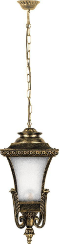 Светильник садово-парковый Feron PL4024 четырехгранный на цепочке 60W E27 230V, черное золото 11406 в г. Санкт-Петербург 