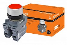 SQ0747-0001 Кнопка MP1-20R в сборе d22мм 1з+1р красная TDM