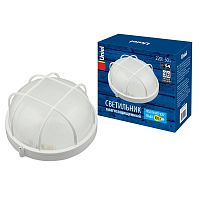 UL-00006772 Светильник UWL-R02 100W/E27 IP54 White Круг 100Вт E27 IP54 промышленный накладной влагозащ. рассеив. призма решетка под лампу E27 Uniel 