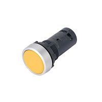 SB7EA51 Кнопка моноблочная SB7 22мм с возвратом металл 1НО IP65 желт. SE 