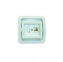 32035 Розетка компьютерная 1-м СП Mimoza кат.5E + гнездо без вставки крем. Makel 