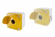 SQ0705-0011 Корпус КП101 c козырьком для кнопок 1 место IP66 ABS желтый TDM