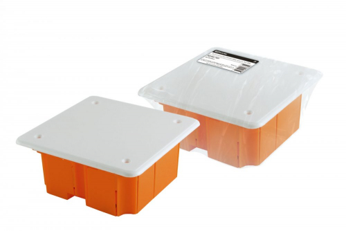 SQ1402-1001 Распаячная коробка СП 92х92х40мм, крышка, IP20, инд. штрихкод, TDM