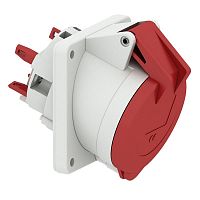 12995 Розетка встраиваемая 32А 5п 400В IP44 наклонная фланец 85х85 Quick-Connect Bals 