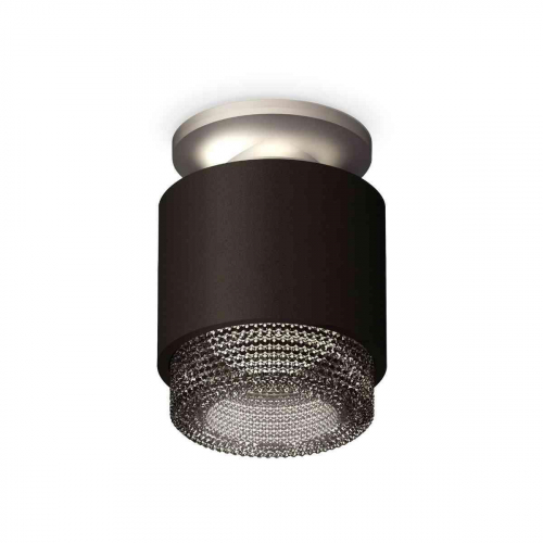 Комплект накладного светильника Ambrella light Techno Spot XS7511102 SBK/MCH/BK черный песок/хром матовый/тонированный (N7928, C7511, N7192) в г. Санкт-Петербург 