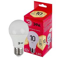Лампа светодиодная ЭРА E27 10W 2700K матовая LED A60-10W-827-E27 R Б0049634 в г. Санкт-Петербург 
