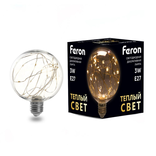 Лампа светодиодная Feron LB-382 E27 3W 2700K 41677 в г. Санкт-Петербург 