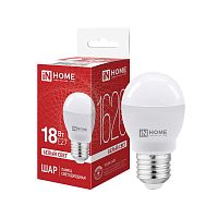 4690612065342 Лампа светодиодная LED-ШАР-VC 18Вт шар 4000К E27 1620лм 230В IN HOME 