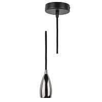 UL-00005289 Патрон декоративный DLC-T-S32/E27 TS/1M/BL PEARL BLACK Techno провод 1м и крепление алюм. Uniel 