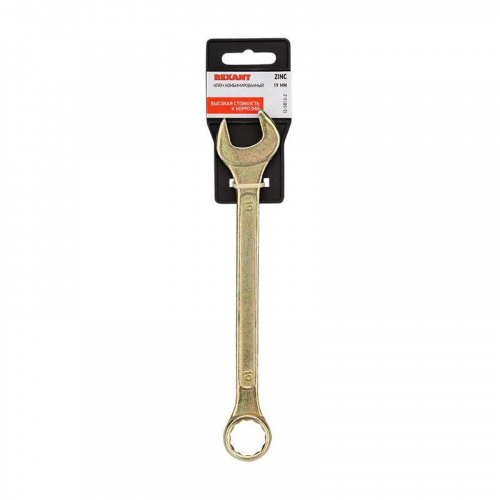 Ключ комбинированный 19мм желт. цинк Rexant 12-5813-2 в г. Санкт-Петербург 