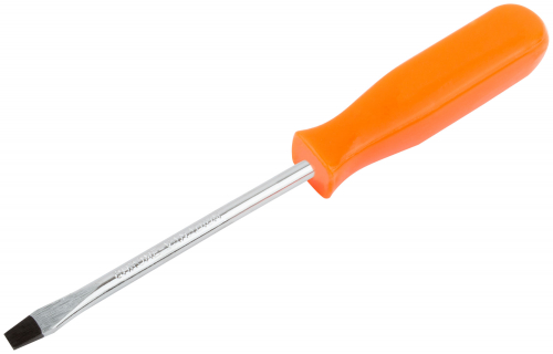 Отвертка "Эконом", CrV сталь, пластиковая оранжевая ручка  6х100 мм SL в г. Санкт-Петербург  фото 2
