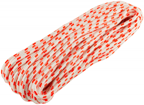 Фал капроновый плетеный 16-ти прядный с сердечником 8 мм х 20 м, р/н=  880 кгс в г. Санкт-Петербург  фото 2