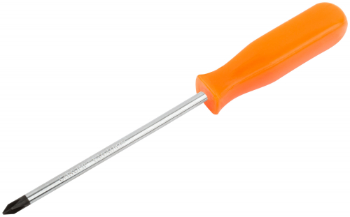 Отвертка "Эконом", CrV сталь, пластиковая оранжевая ручка  5х100 мм РН1 в г. Санкт-Петербург  фото 2