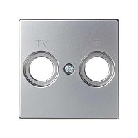 82053-33 Накладка розетки R-TV Simon82 алюм. 