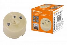 SQ1820-0310 Выключатель фарфоровый поворотный с ручкой (бантик) 10А сл. кость «Болонь» TDM