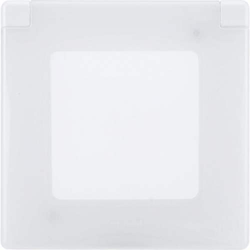 673920 Рамка 1-м Inspiria IP44 с крышкой бел. IEK 
