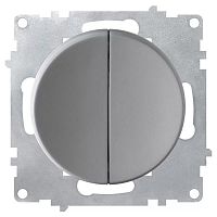 2172845 Выключатель 2-кл. СП Florence 10А IP20 механизм сер. (1E31501302) OneKeyElectro 