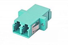 36A-30-2L-02AQ Адаптер оптический OM3 дуплекс LC с фланцами бирюз. Eurolan 