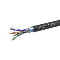 01-1028-1 Кабель витая пара F/UTP кат.5E 4х2х24AWG solid Cu PE Outdoor Standard черн. (м) SUPRLAN 