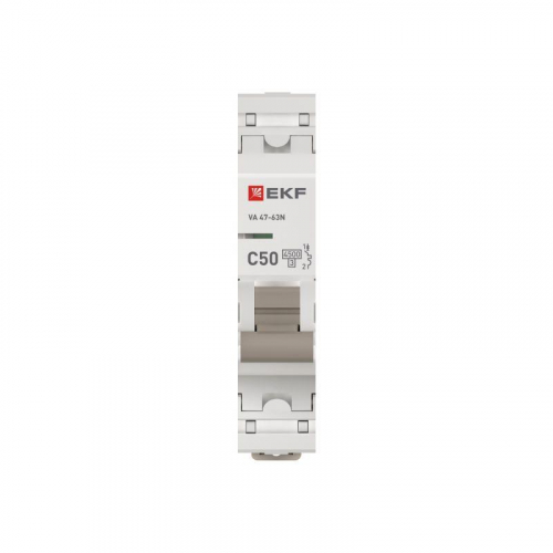 Выключатель автоматический модульный 1п 50А C 4.5кА ВА 47-63N PROxima EKF M634150C в г. Санкт-Петербург  фото 4