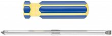 Отвертка с переставным жалом, CrV сталь, сине-желтая пластиковая ручка 6х70 мм PH2/SL6 в г. Санкт-Петербург 