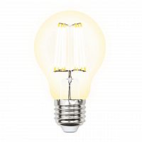 Лампа светодиодная филаментная Uniel E27 10W 3000K прозрачная LED-A60-10W/WW/E27/CL PLS02WH UL-00002625 в г. Санкт-Петербург 