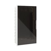 F36B4WD Щиток встраиваемый Фрейм (FRAME) 36мод. слаботочный с тонированной дверцей с монтажн. платой в комплекте с 2 розетками Viva (арт. 45005) и 2 коробками PDD (арт. 10033) бел. DKC 