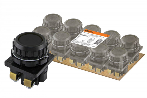 SQ0753-0012 Выключатель кнопочный КЕ 011-У2-исп.4 черный 1з 10A 660B IP40 TDM