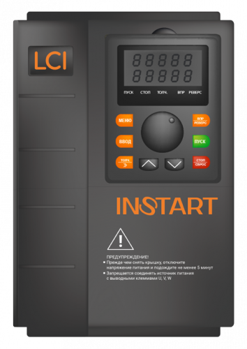 Преобразователь частоты LCI-G5.5/P7.5-4B 5.5кВт/7.5кВт, 13А/18А, 3Ф, 380В±15%, 50Гц/60Гц, IP20, с панелью управления в г. Санкт-Петербург 