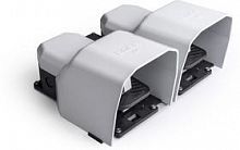 PDKA22GG10G Педаль двойная 2х(1НО+1НЗ) + 2х(1НО+1НЗ) 250В AC 4А IP65 основание для рукояти; с защ. кожухом алюм. сер. EMAS 