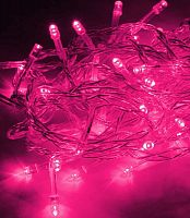 Гирлянда светодиодная 50LED провод 6.5м 8 режимов мигания роз. Космос KOC_GIR50LED_P в г. Санкт-Петербург 