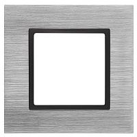 Б0034545 Рамка 1-м 14-5201-41 металл Elegance сталь+антрацит ЭРА 