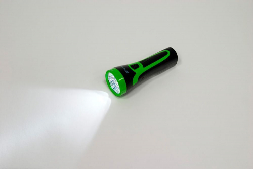 Фонарь аккумуляторный ручной  7LED 0,6W со встроенной вилкой для зарядки, зеленый, TL043 12958 в г. Санкт-Петербург  фото 3