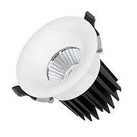 044610 Светильник светодиодный MS-FOGGY-BUILT-R86-10W Warm3000 (WH 36 deg 230В) IP54 металл Arlight 