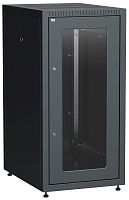 Шкаф сетевой LINEA E 18U 600х800мм стекл. передняя дверь задняя металлическая черн. ITK LE05-18U68-GM в г. Санкт-Петербург 
