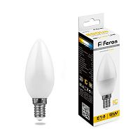 Лампа светодиодная Feron LB-570 Свеча E14 9W 2700K 25798 в г. Санкт-Петербург 