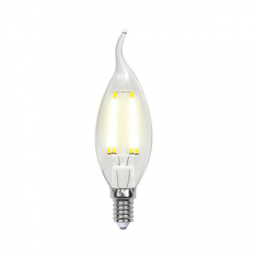 Лампа светодиодная филаментная Uniel E14 5W 4000K LED-CW35-5W/NW/E14/CL/DIM GLA01TR UL-00002865 в г. Санкт-Петербург 