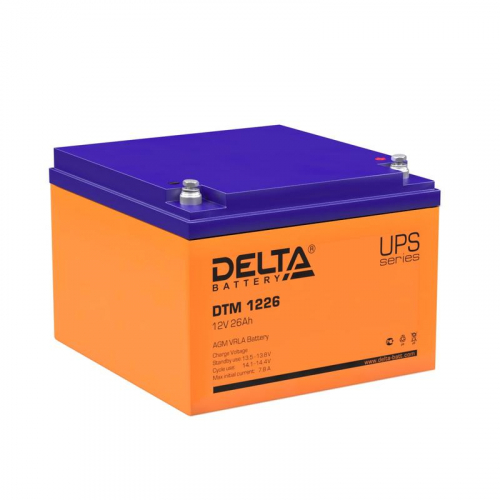 4614010050013 Аккумулятор UPS 12В 26А.ч DTM 1226 Delta 