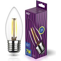 Лампа светодиодная филаментная REV C37 E27 7W DECO Premium теплый свет свеча 32425 6 в г. Санкт-Петербург 